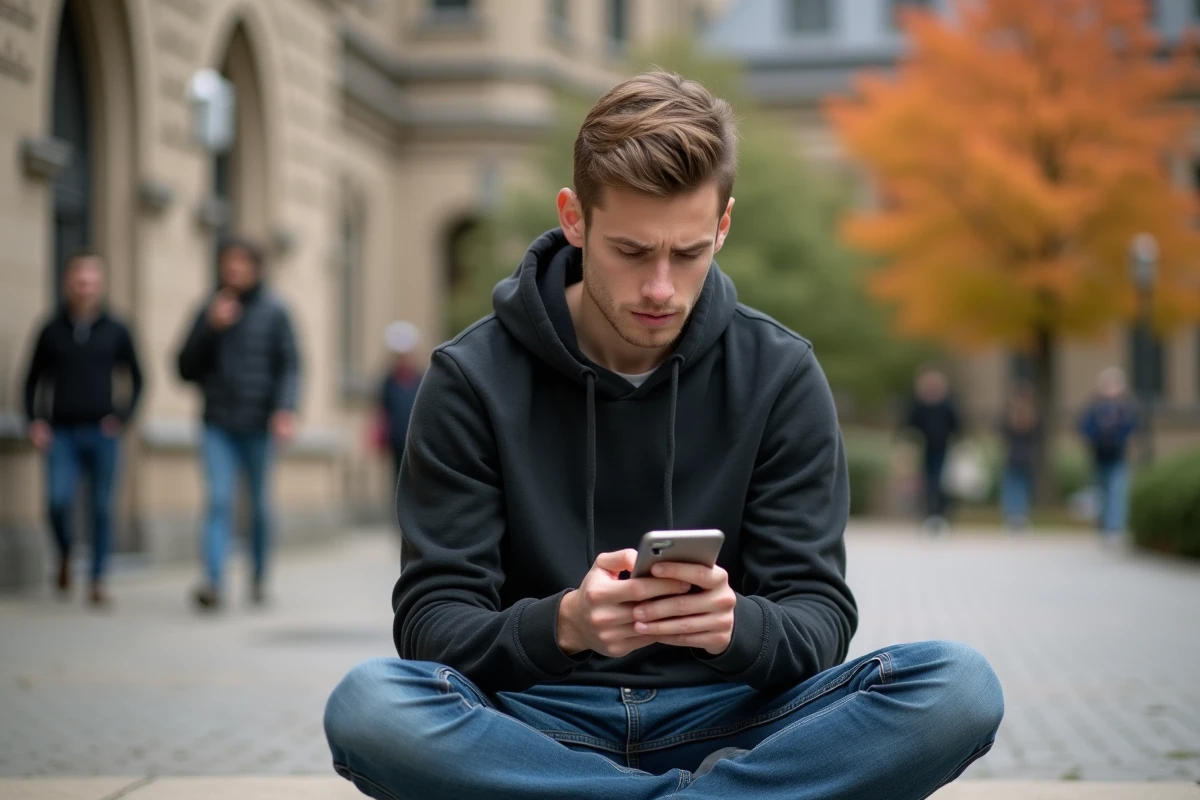 Étudiant supprimant des emails pour libérer son quota sur la messagerie académique de Strasbourg