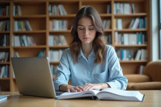 Étudiants en finance discutant des parcours professionnels et opportunités