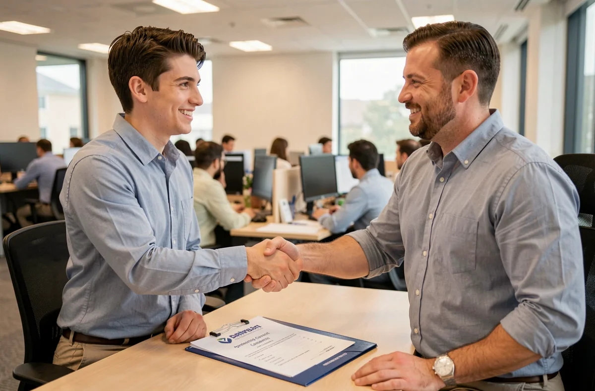 Jeune apprenti en alternance accueilli dans une entreprise partenaire du Groupe Alternance