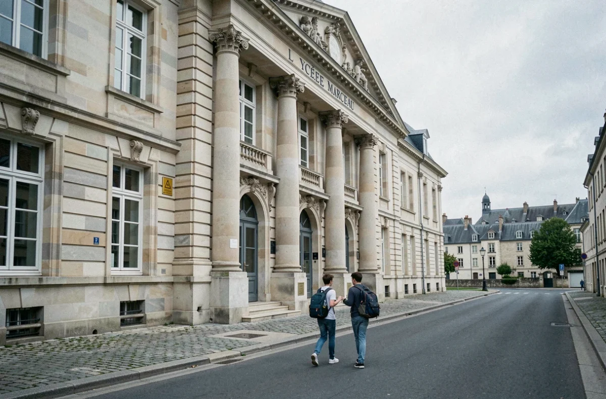 Bâtiment néoclassique du lycée Marceau à Chartres