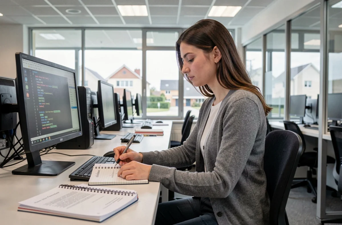 Étudiante en formation courte informatique à l'IUT Sénart de l'UPEC à Lieusaint